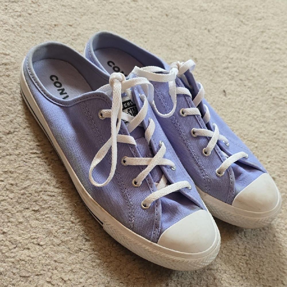 Converse Lavender Canvas Sneakers